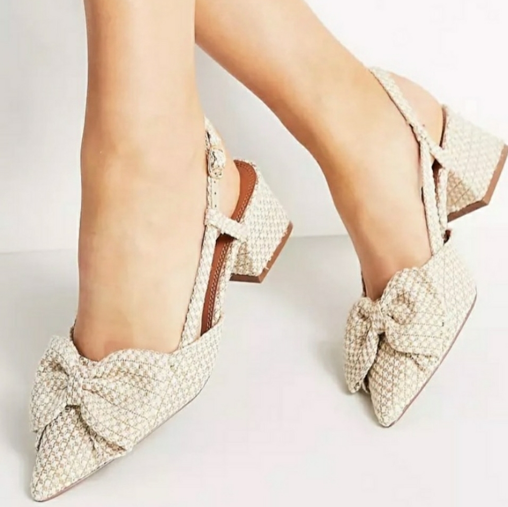 ASOS Suzy Bow Slingback Heels